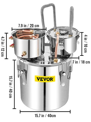 Alcohol Brewing Distiller 12L /30L/50L DIY Moonshine Apparatus