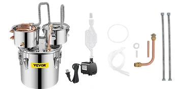 Alcohol Brewing Distiller 12L /30L/50L DIY Moonshine Apparatus