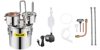 3Gal/5Gal/9.6Gal Moonshine Still Alcohol Apparatus
