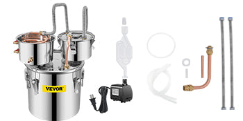 3Gal/5Gal/9.6Gal Moonshine Still Alcohol Apparatus