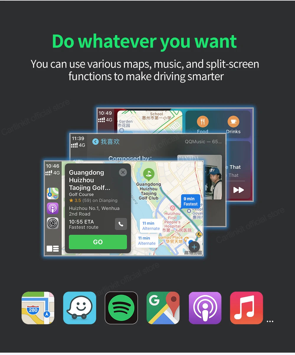 USB Wireless CarPlay Dongle Wired Android Auto 