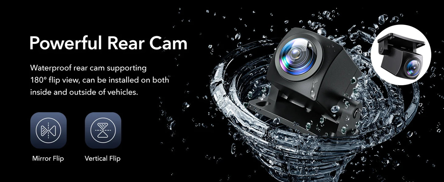 Dash Camera Front and Rear 4k