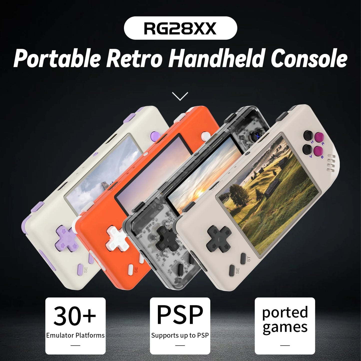 RG28XX Retro Handheld Game Console