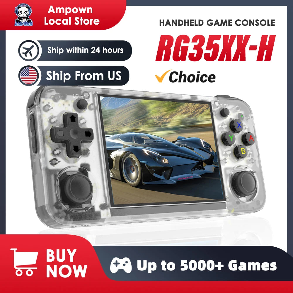 RG35XXH Handheld Game Console Kids 3.5'' IPS Screen