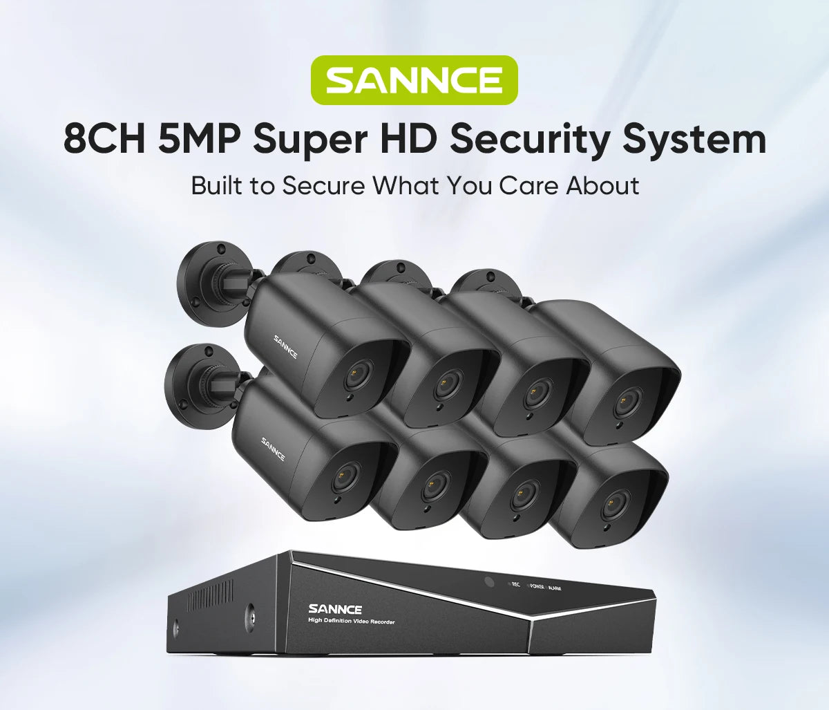 5MP Security Camera System Kit