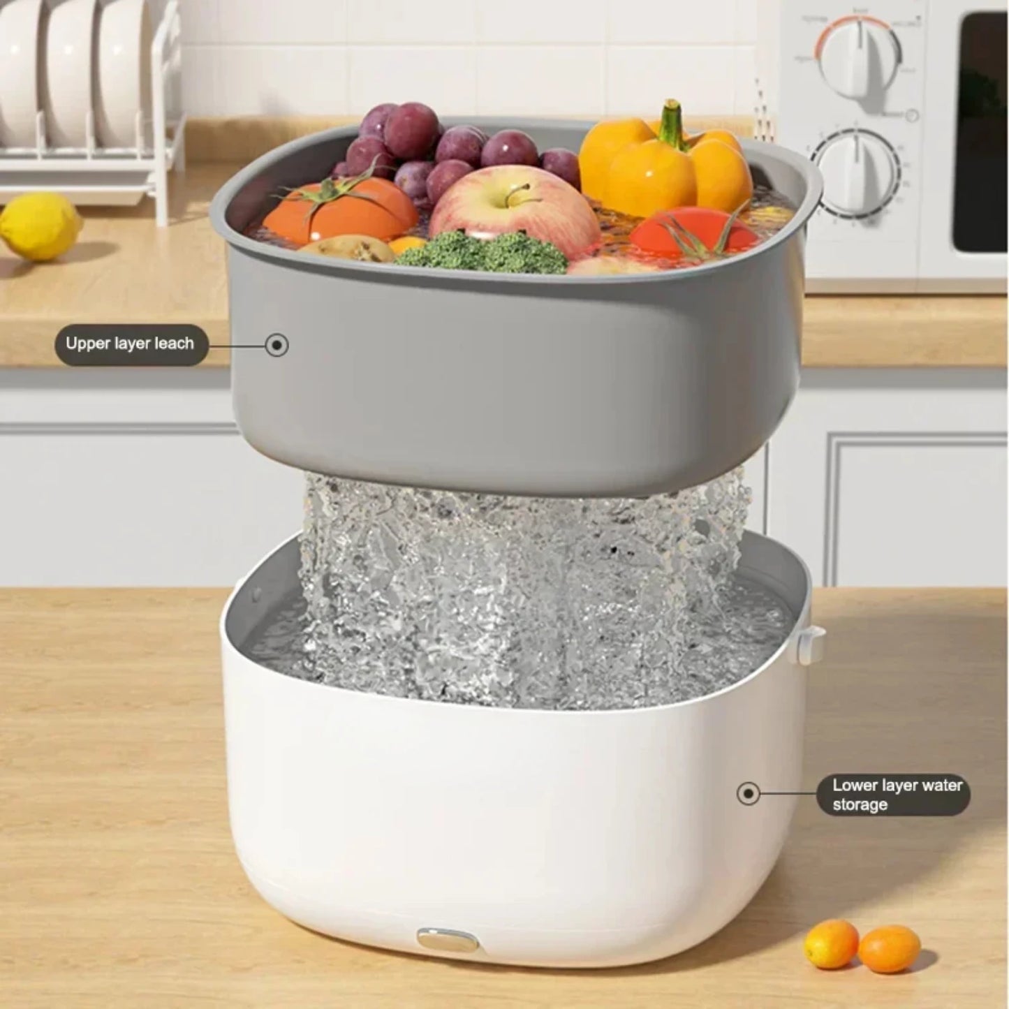 Large Capacity Vegetable & Fruit Ultrasonic Washing Machine