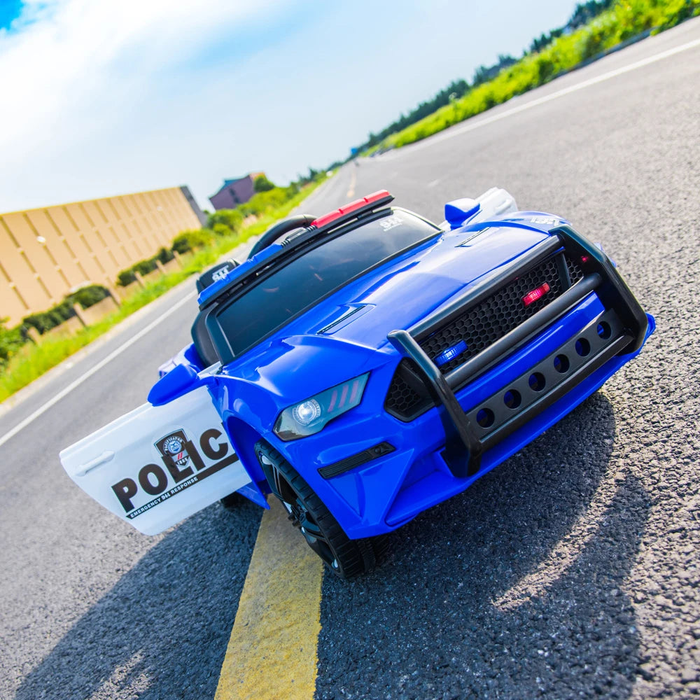 Electric Police Car Kids 12V Remote Control