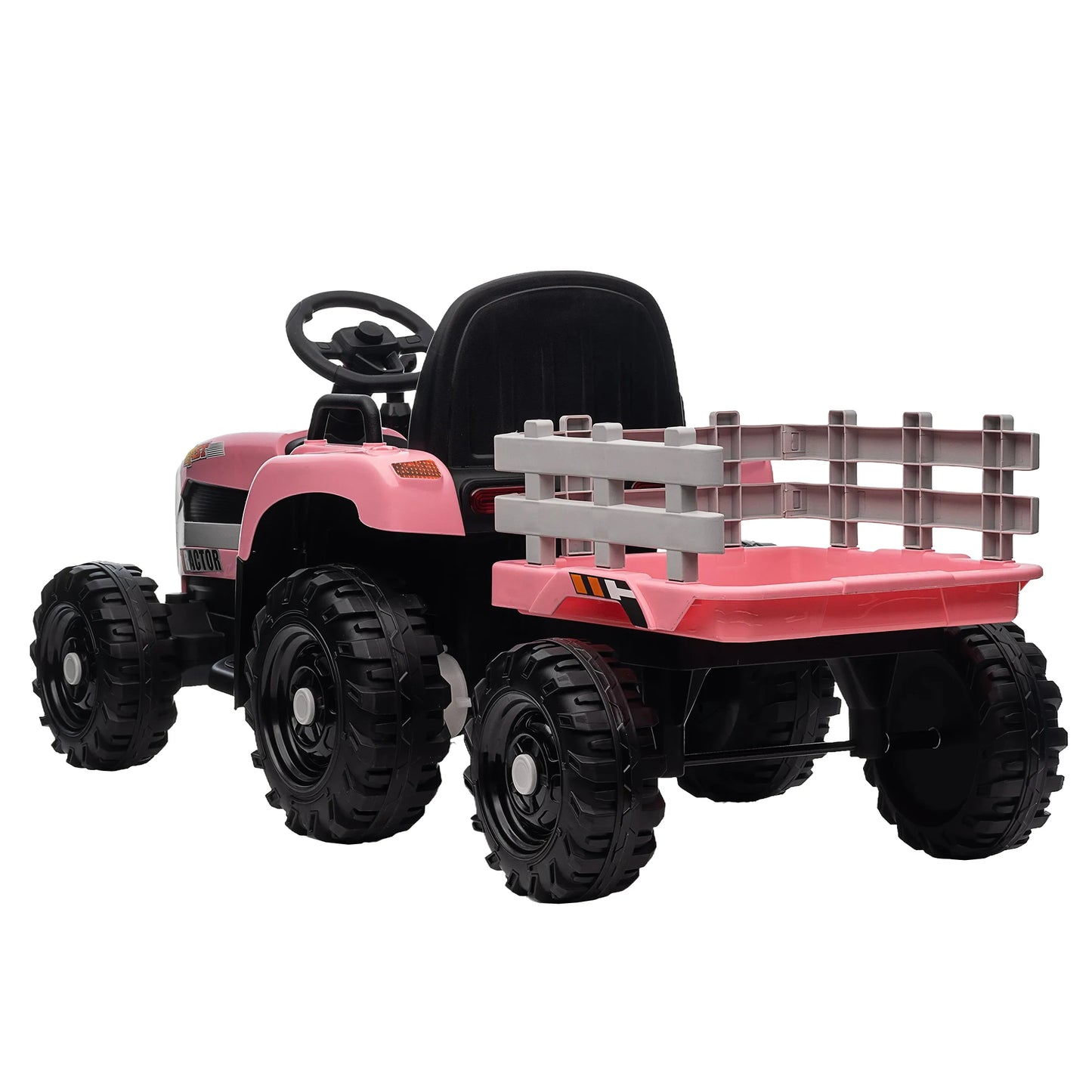 Kids Ride-On Electric Tractor with Trailer