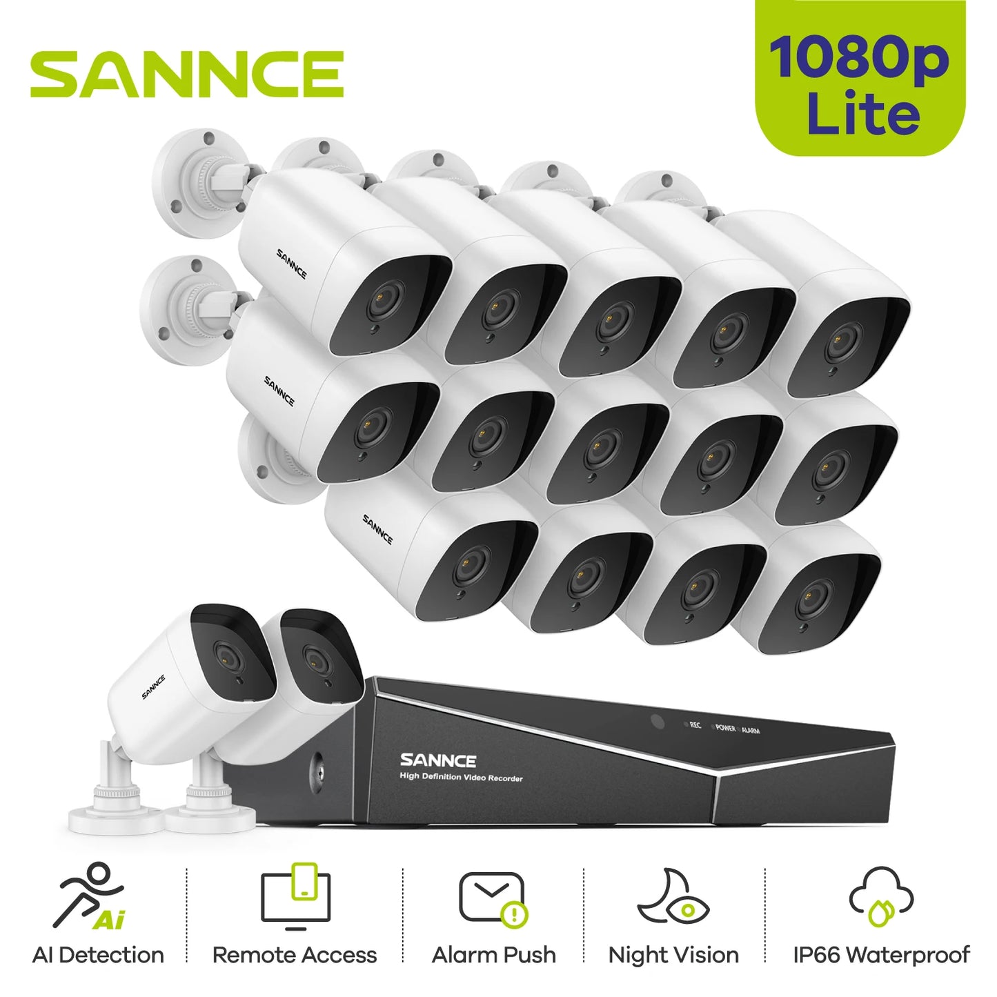 1080P 16CH Security Protection System