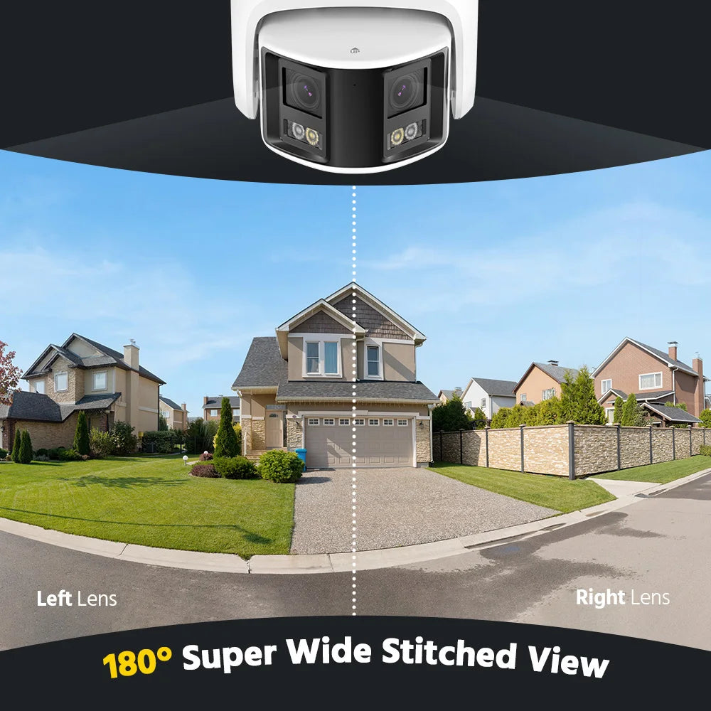 8MP 180°Panoramic Security Camera System