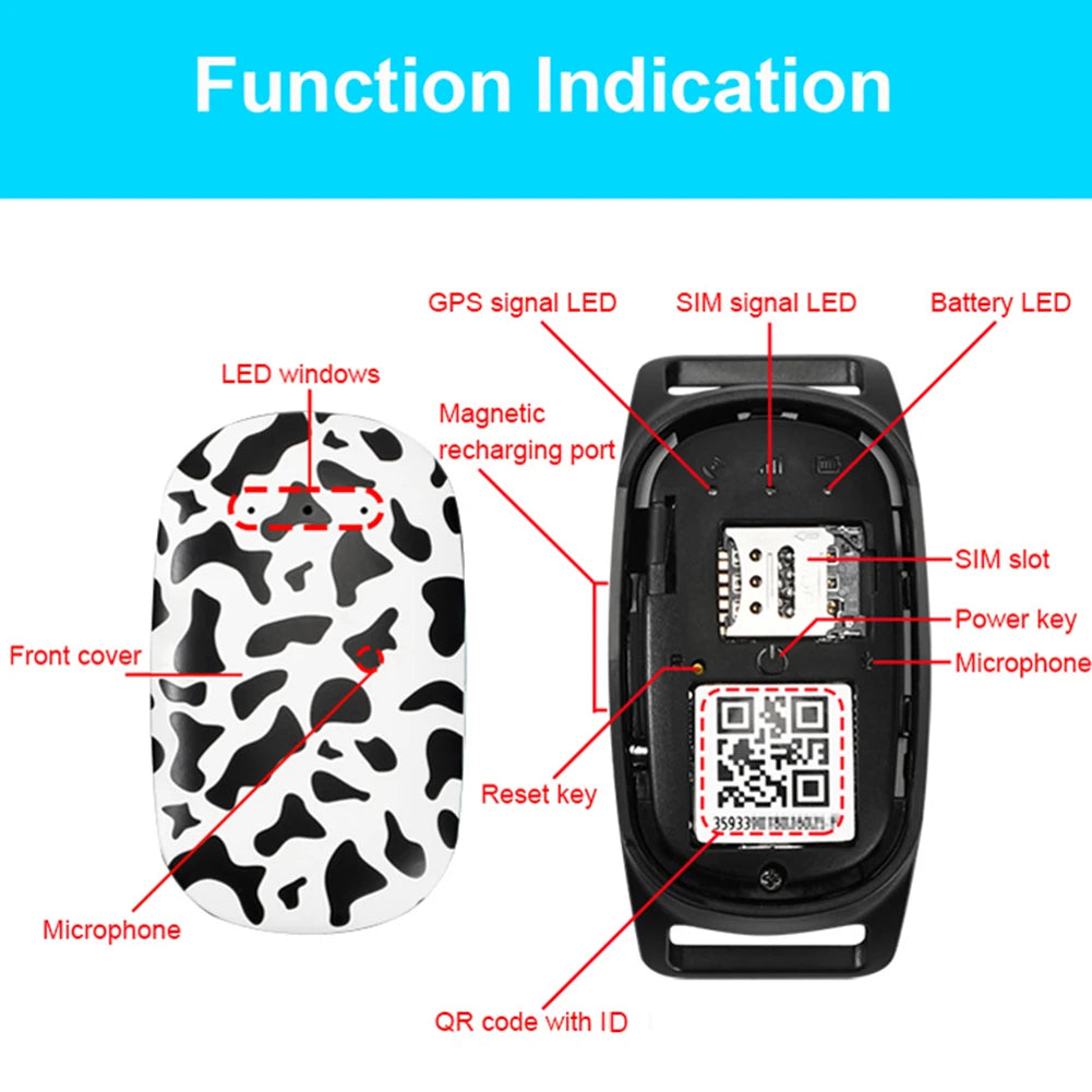 Pet GPS Tracker  SIM Card 4G/GPS/LBS