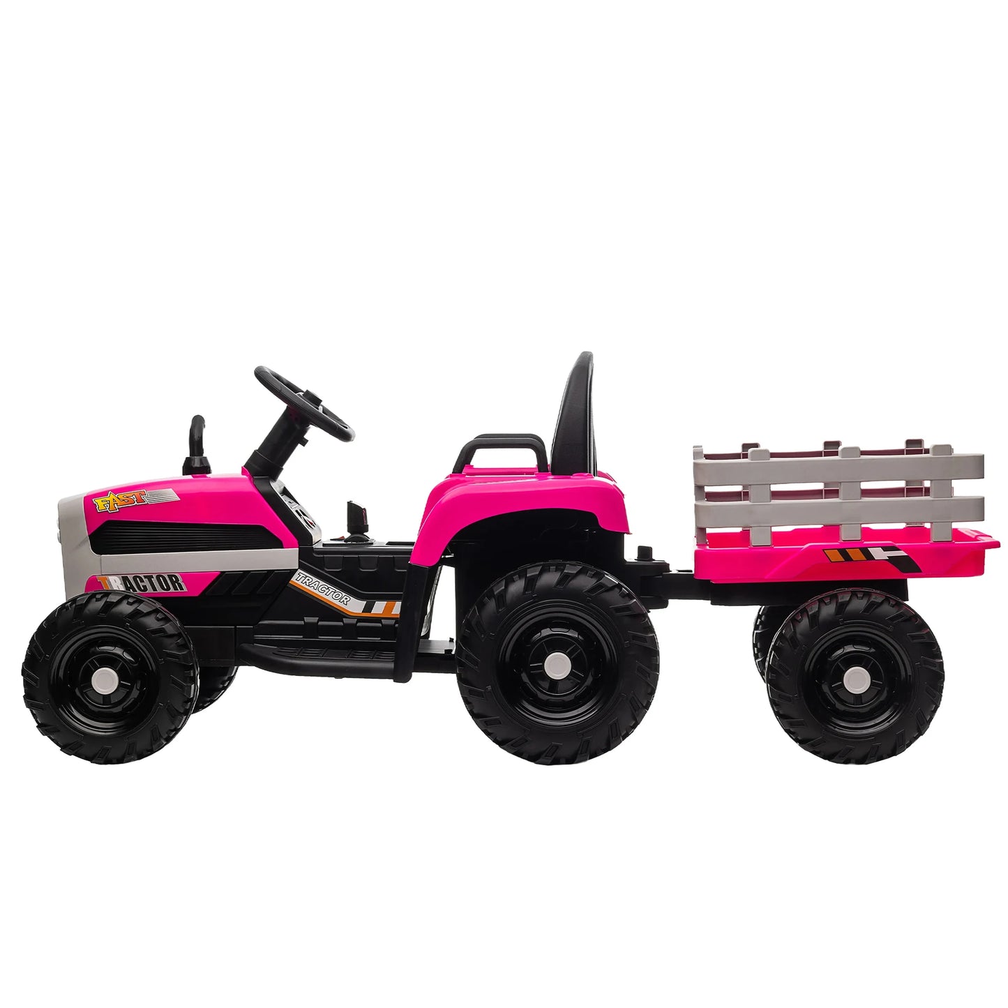 Kids Ride-On Electric Tractor with Trailer