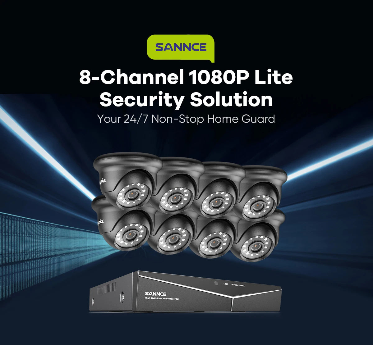 8CH 1080P DVR CCTV System Security Protection Set