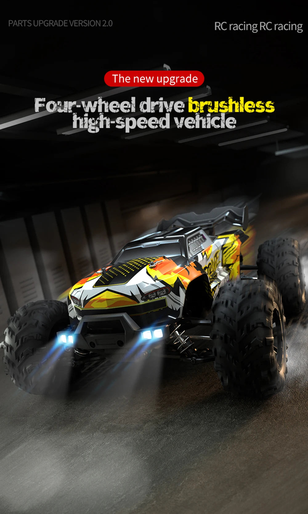 RC High-Speed Drift Monster Truck   4WD