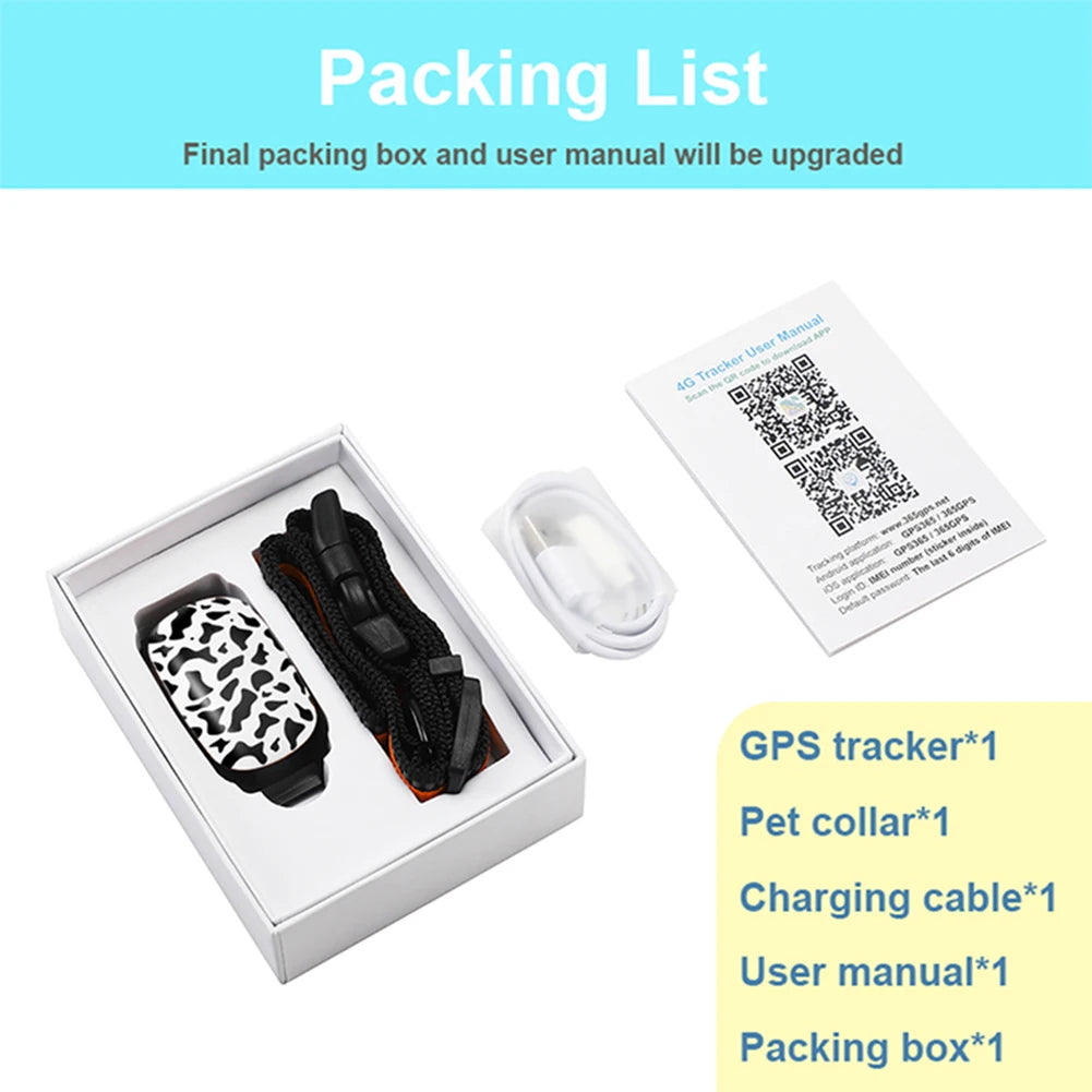 Pet GPS Tracker  SIM Card 4G/GPS/LBS