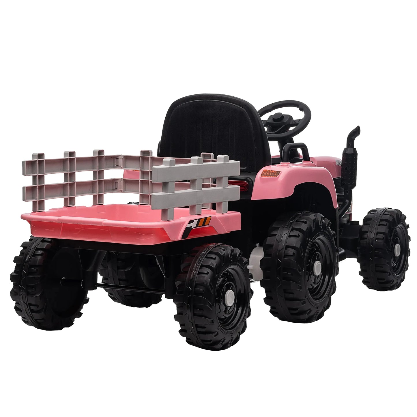 Kids Ride-On Electric Tractor with Trailer