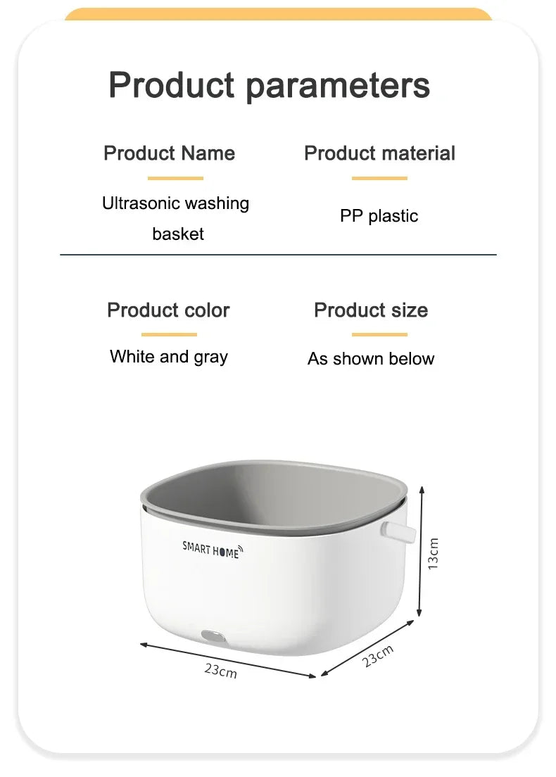 Large Capacity Vegetable & Fruit Ultrasonic Washing Machine