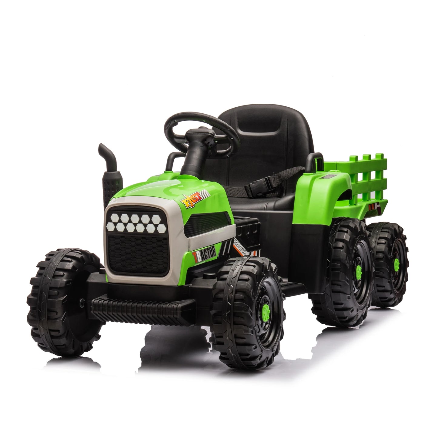 Kids Ride-On Electric Tractor with Trailer