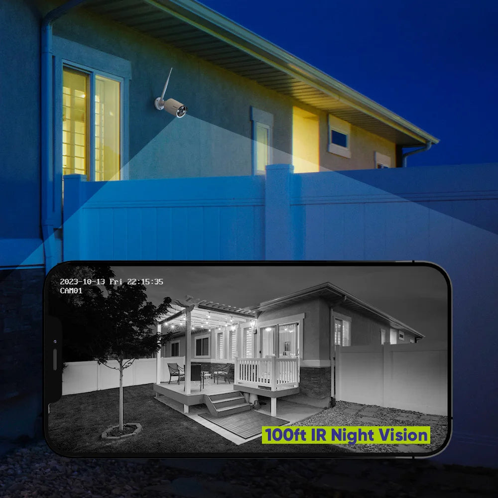 Home Security Camera WIFI Audio Recording Night Vision