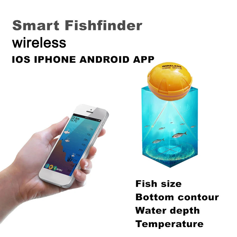 Wireless Silent Fish Finder IOS & Android w/GPS