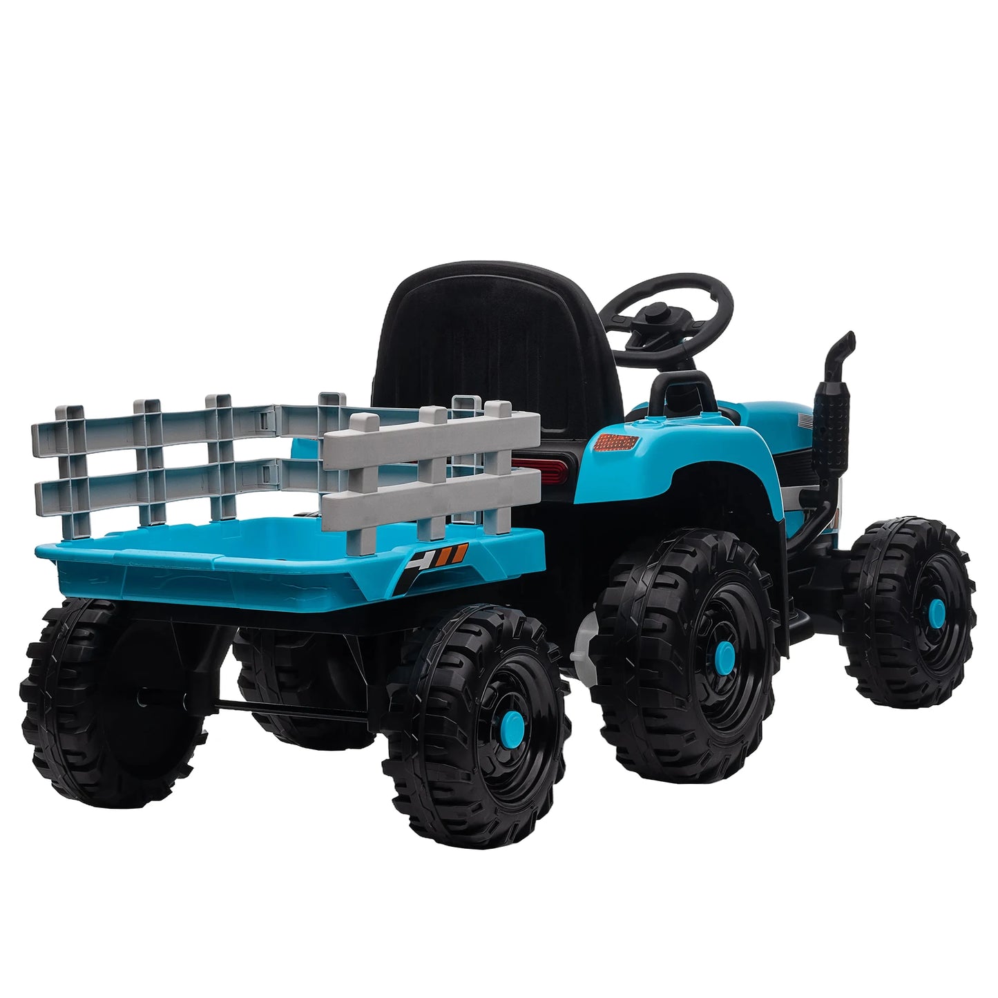 Kids Ride-On Electric Tractor with Trailer