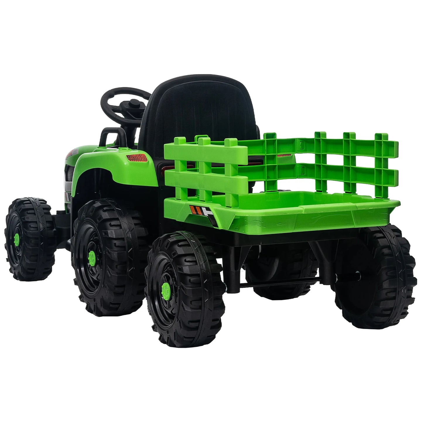 Kids Ride-On Electric Tractor with Trailer