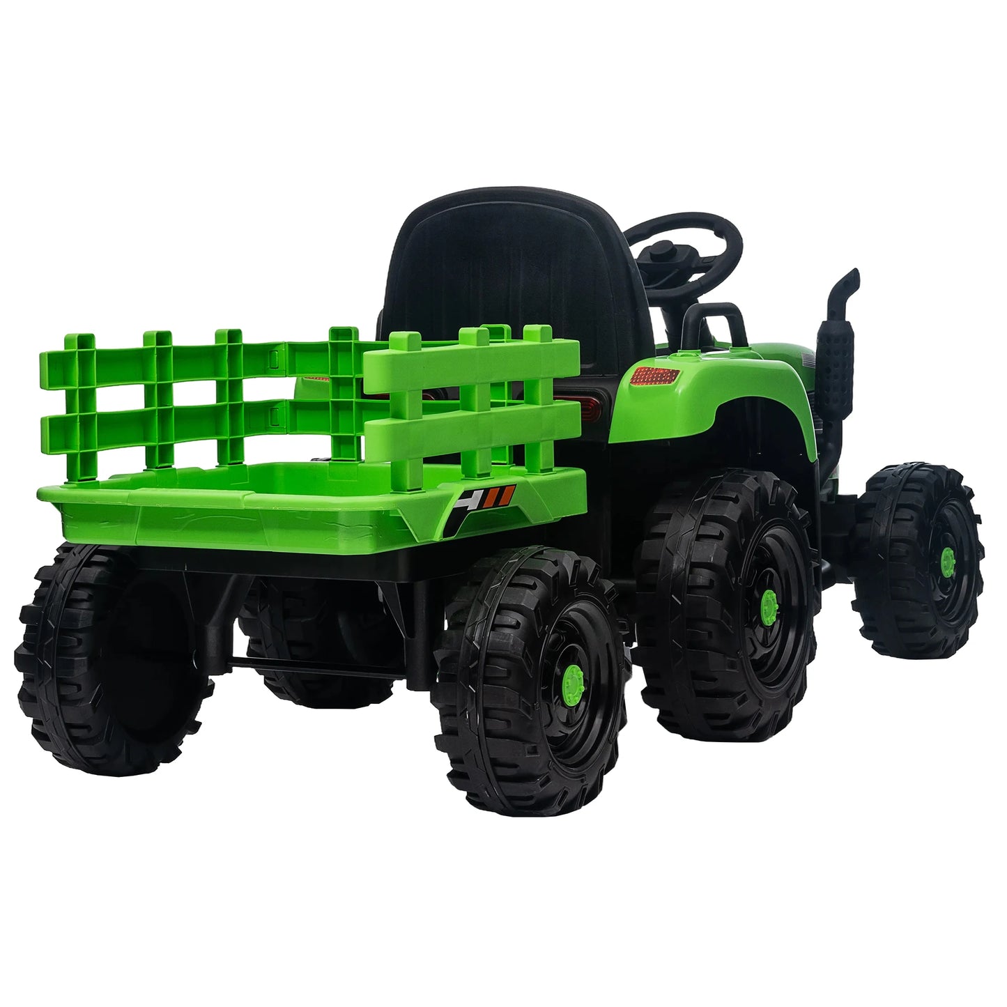 Kids Ride-On Electric Tractor with Trailer