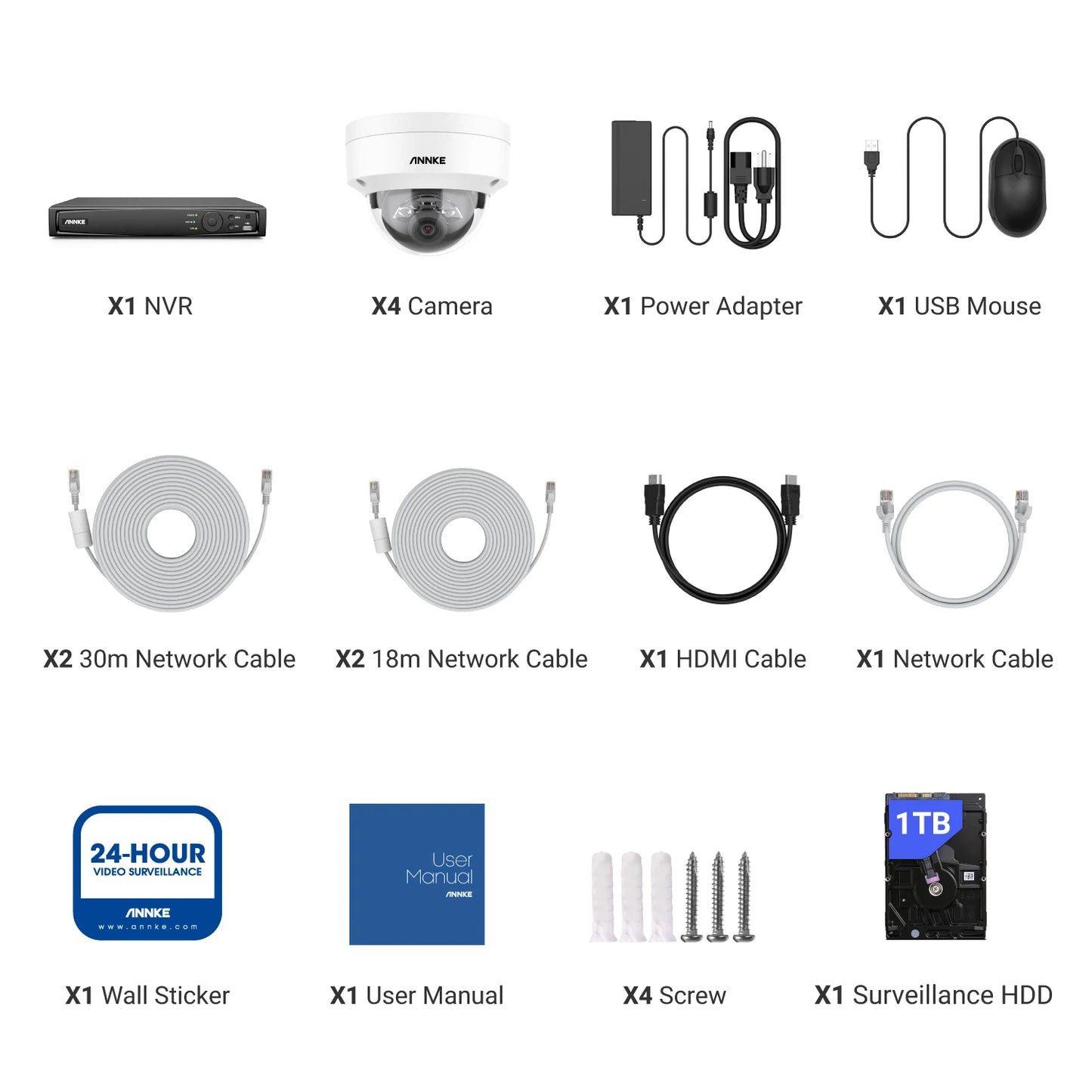 8CH Security Camera Surveillance Kit