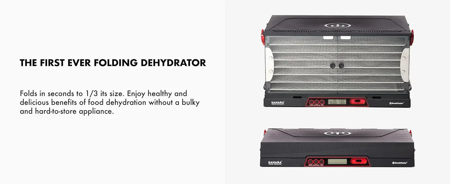 Folding Food Dehydrator (Non-Stick Polypropylene Shelves)