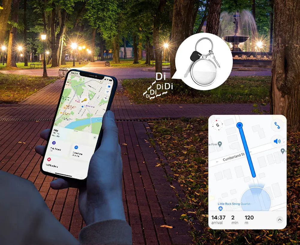 GPS Tracker Works w/Apple Find My APP