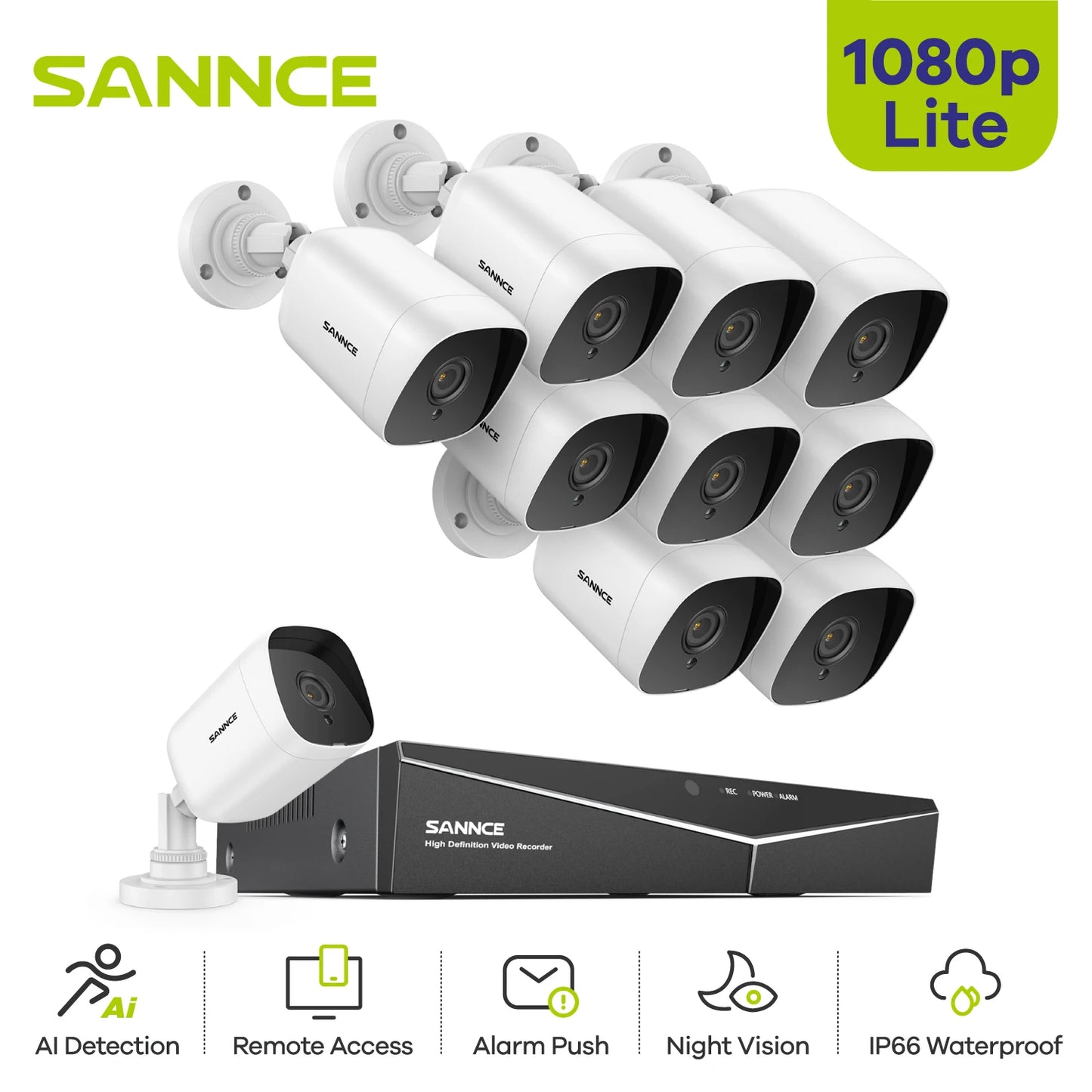 1080P 16CH Security Protection System