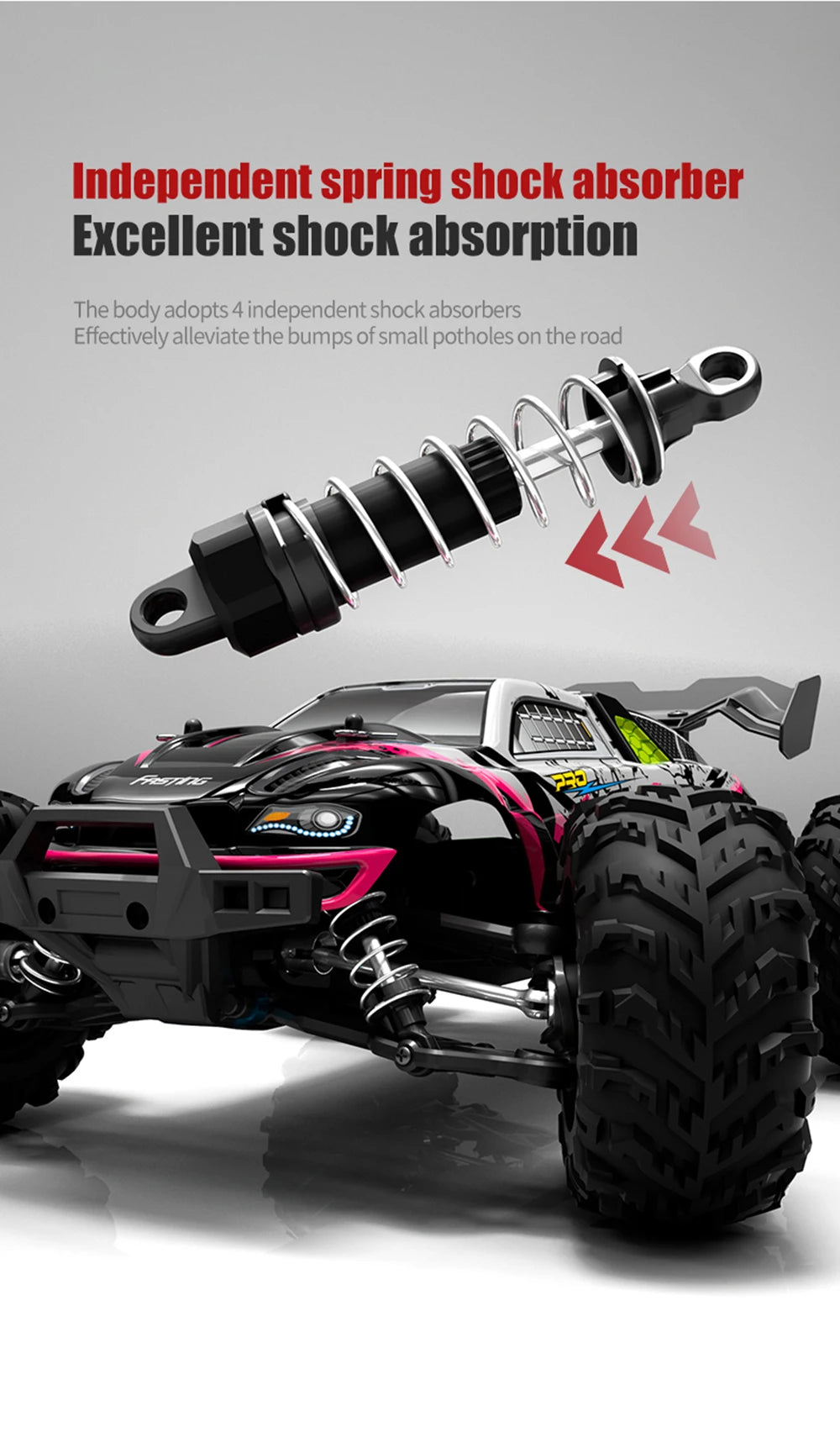 RC High-Speed Drift Monster Truck   4WD