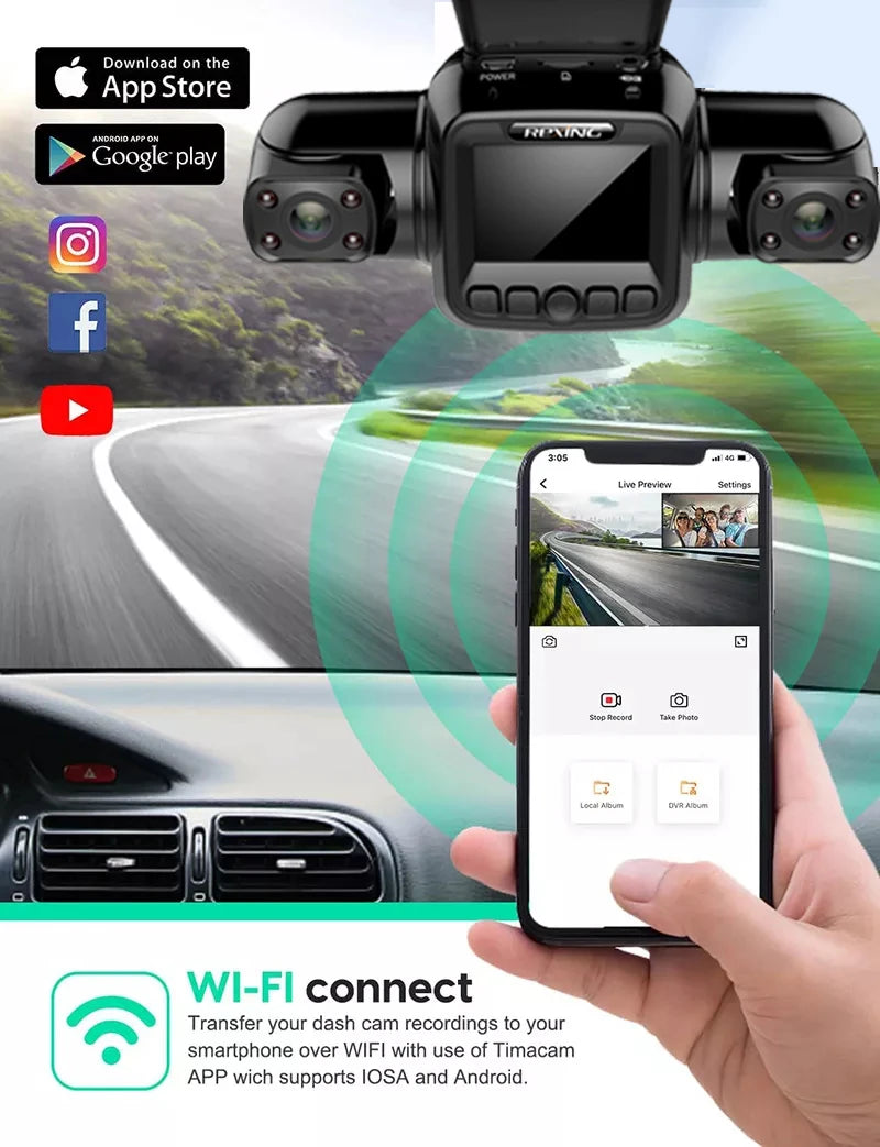 4 Channel 4*1080P Dash Camera