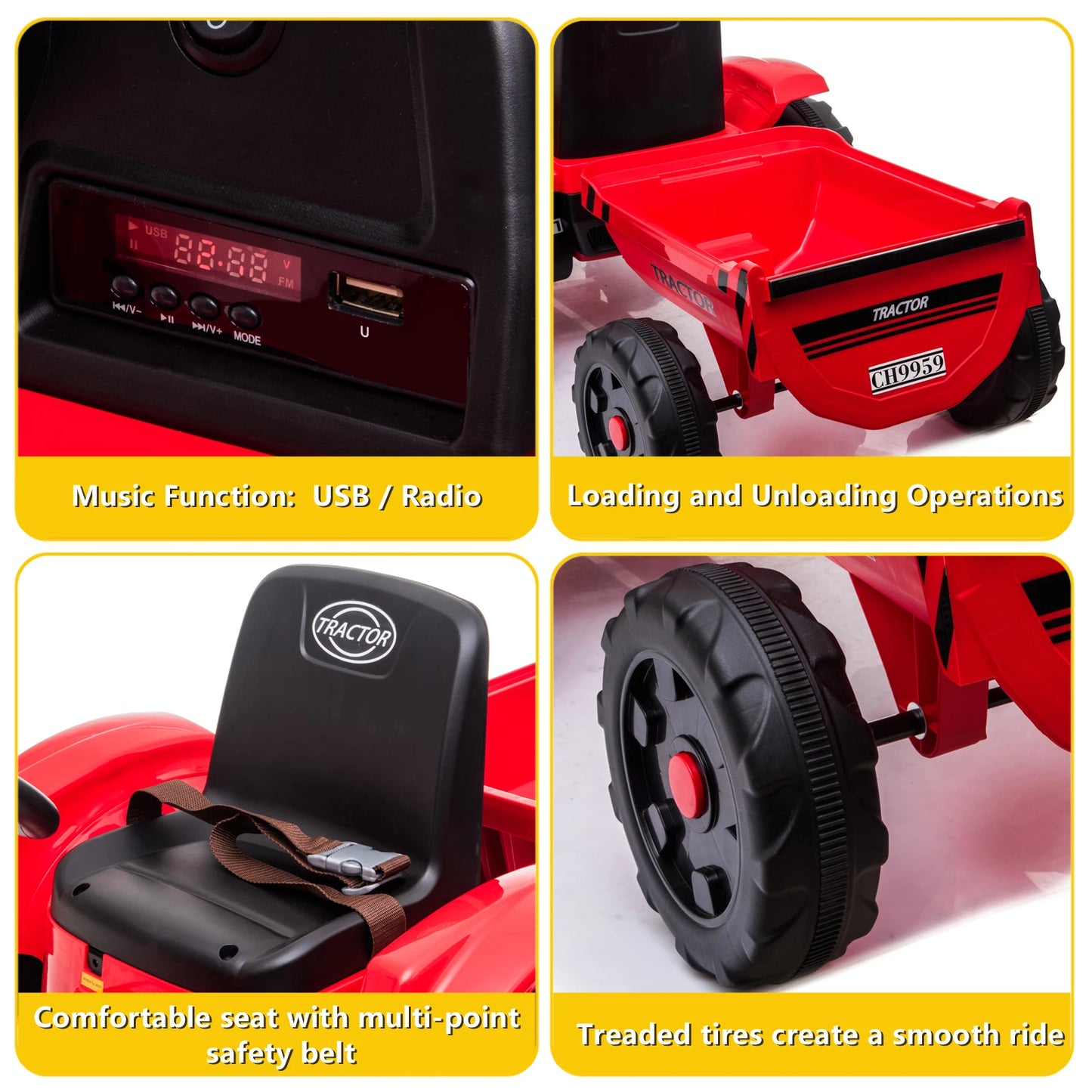 Kids Ride-On Electric Ground Loader