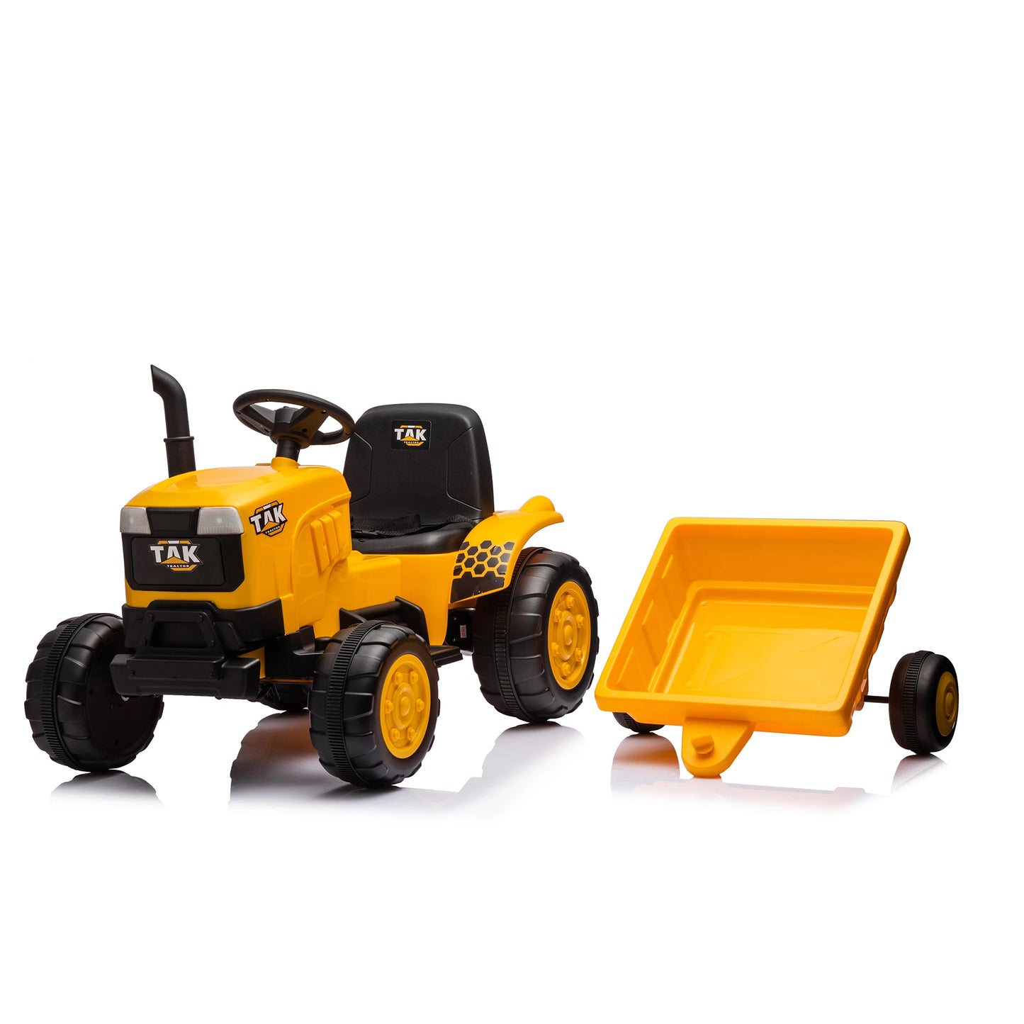 Kids Ride-On Electric Tractor w/Detachable Trailer