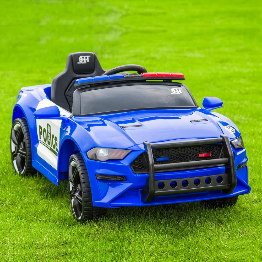 Electric Police Car Kids 12V Remote Control