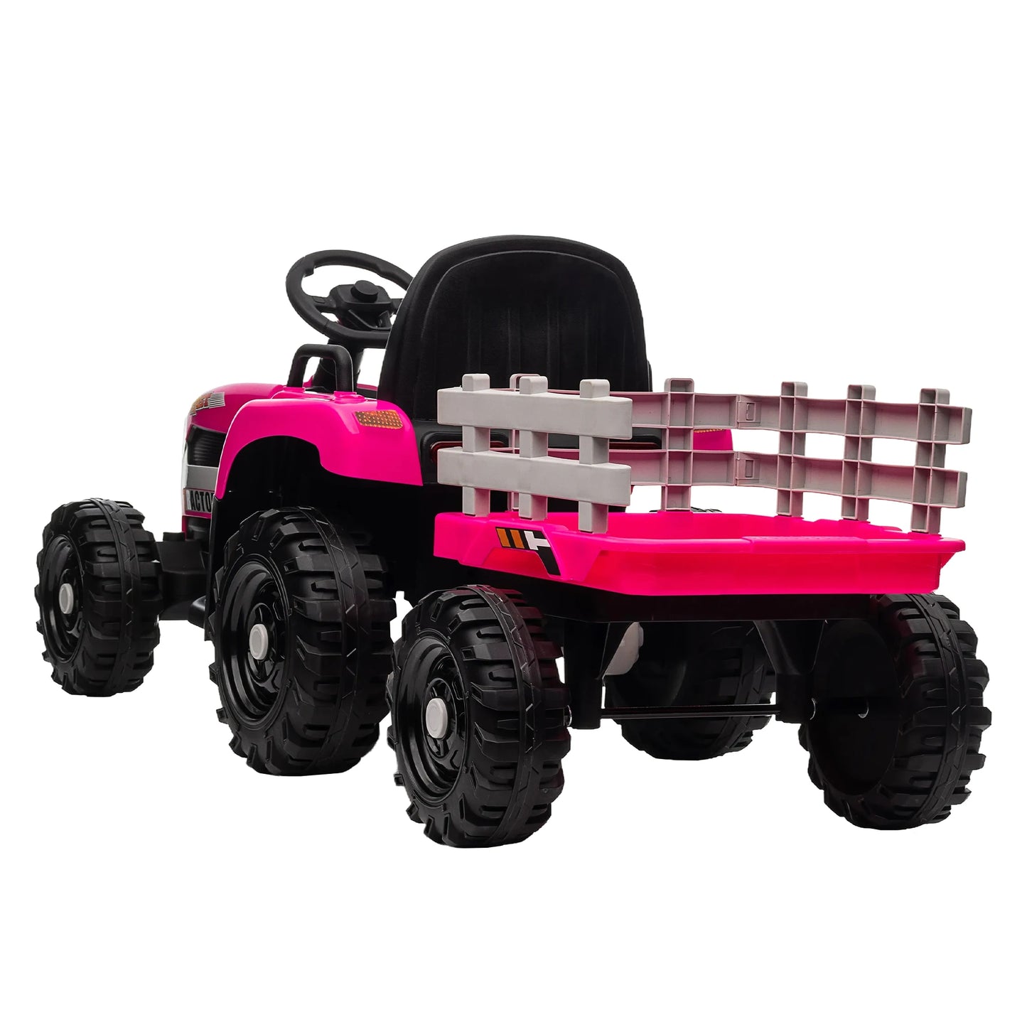 Kids Ride-On Electric Tractor with Trailer