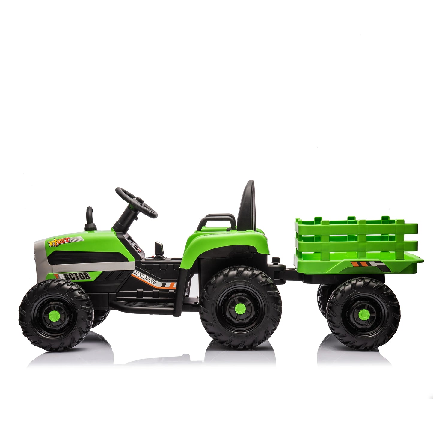 Kids Ride-On Electric Tractor with Trailer