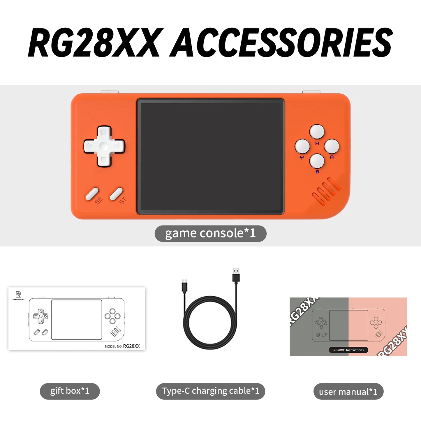 RG28XX Retro Handheld Game Console