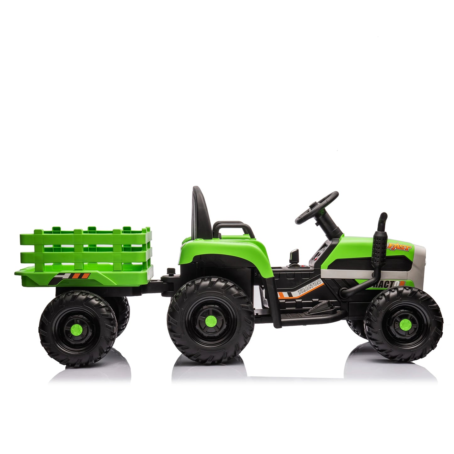 Kids Ride-On Electric Tractor with Trailer