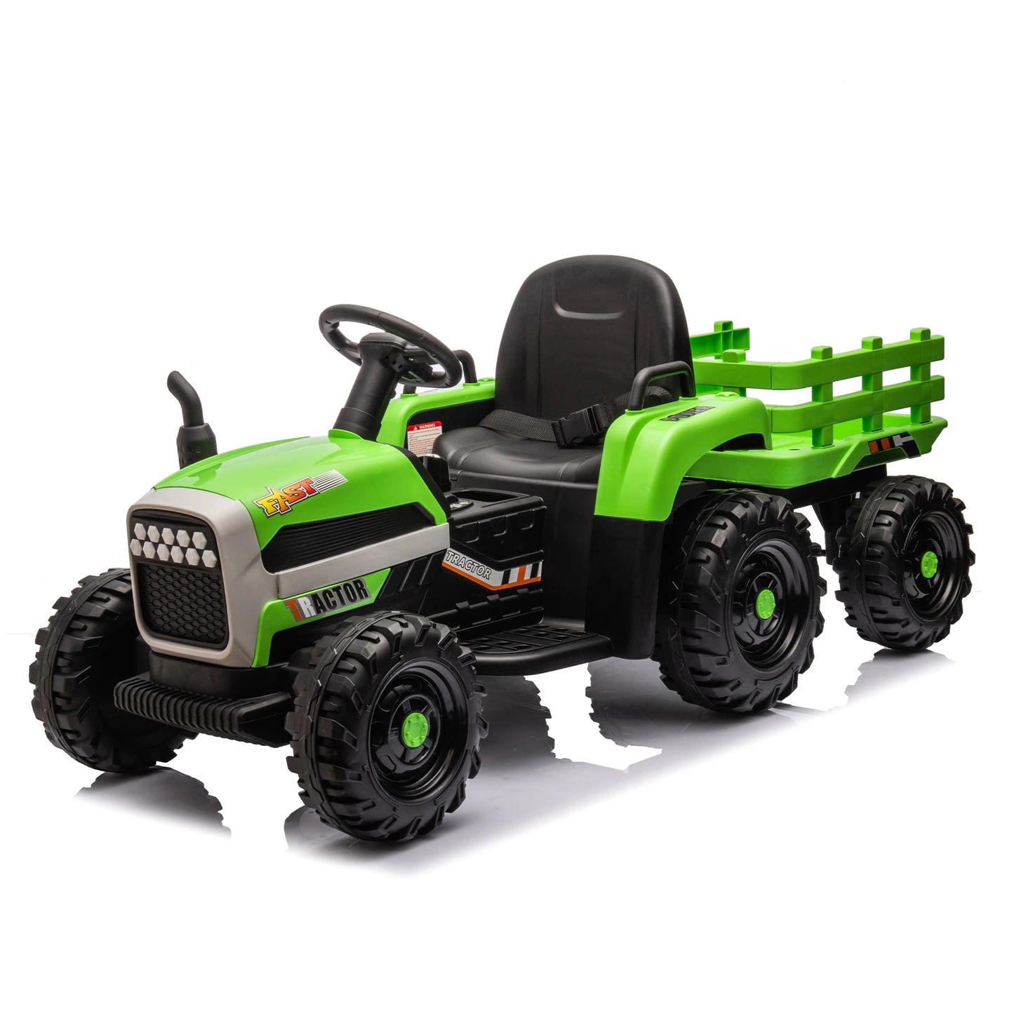 Kids Ride-On Electric Tractor with Trailer