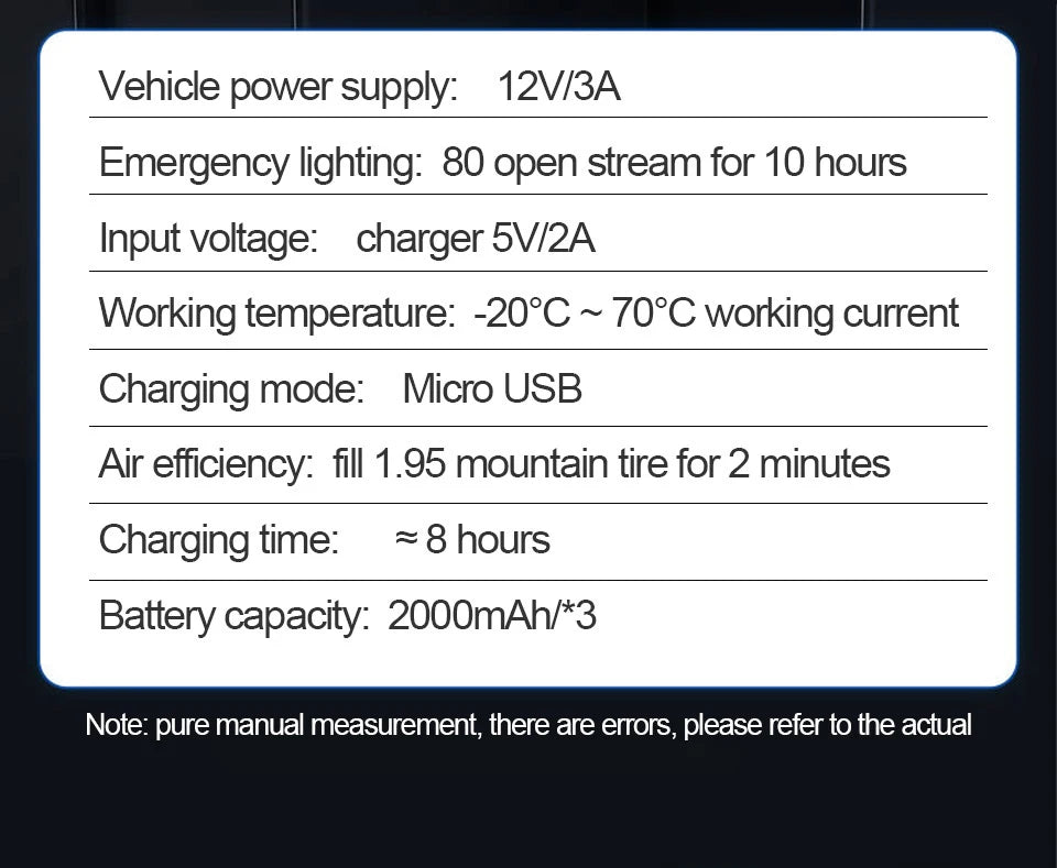 Wireless Digital Handheld Electric Air Compressor