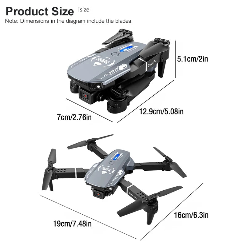 RC Quadcopter drone with 480P camera