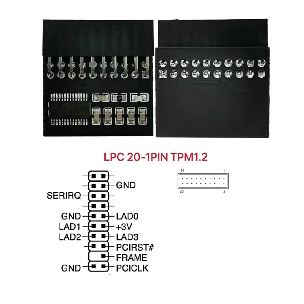 10Pcs Multi-brand Motherboards TPM1.2 Module