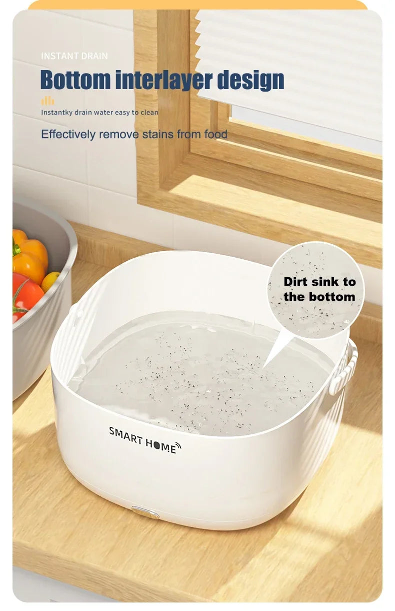 Large Capacity Vegetable & Fruit Ultrasonic Washing Machine