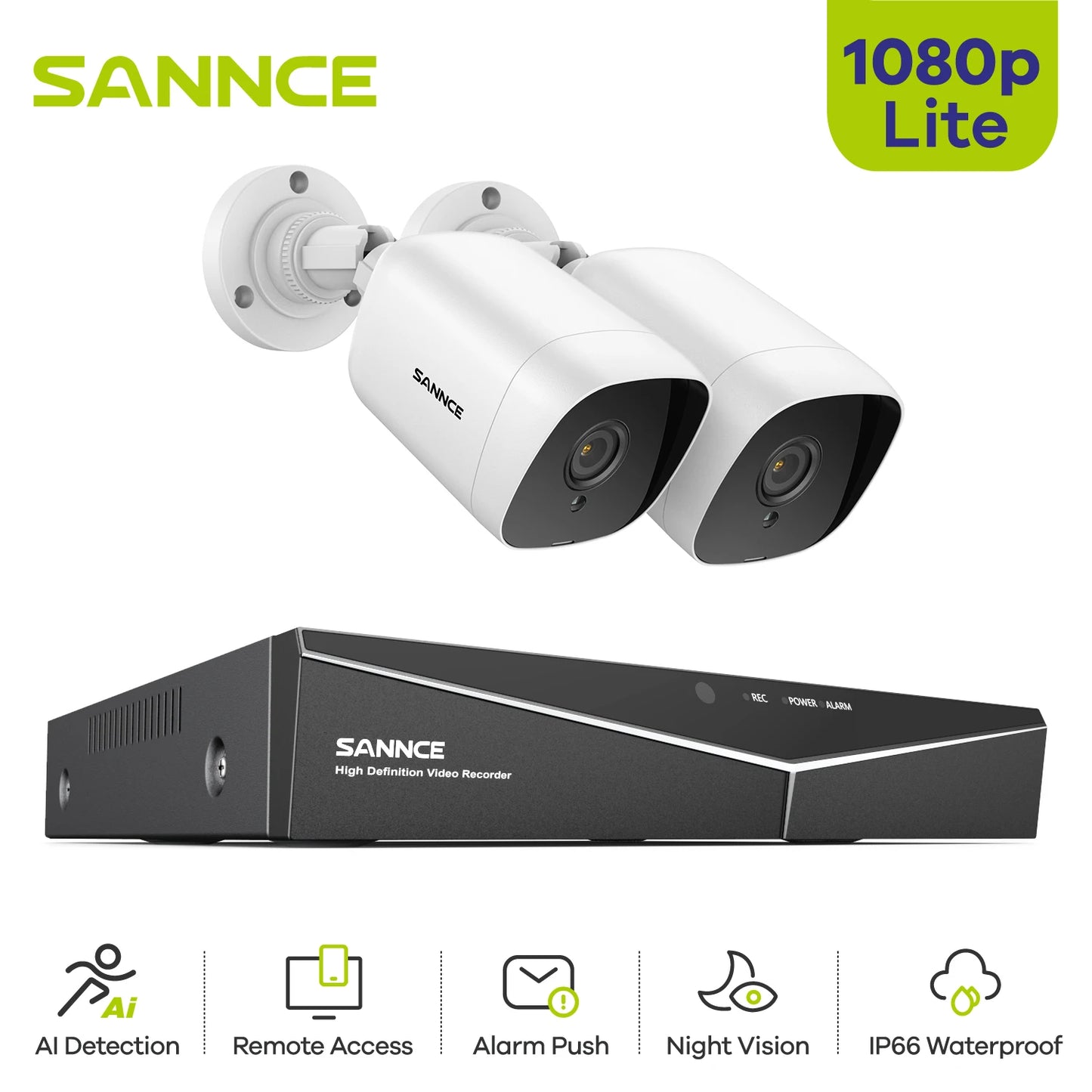 8CH 1080P Surveillance Camera System Kit