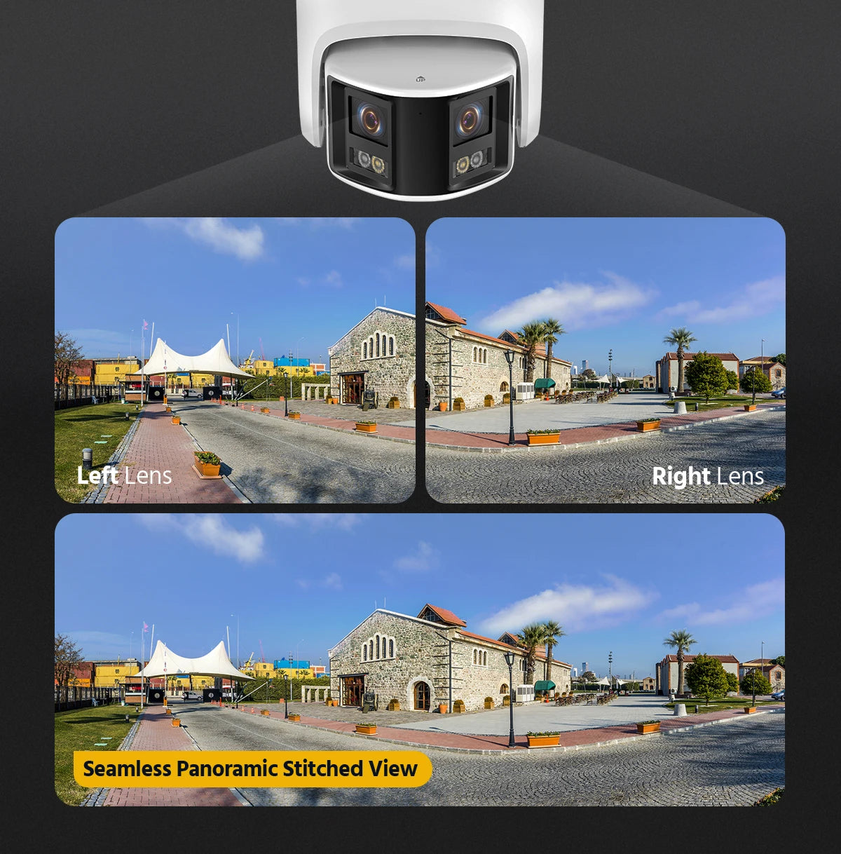 8MP 180°Panoramic Security Camera System