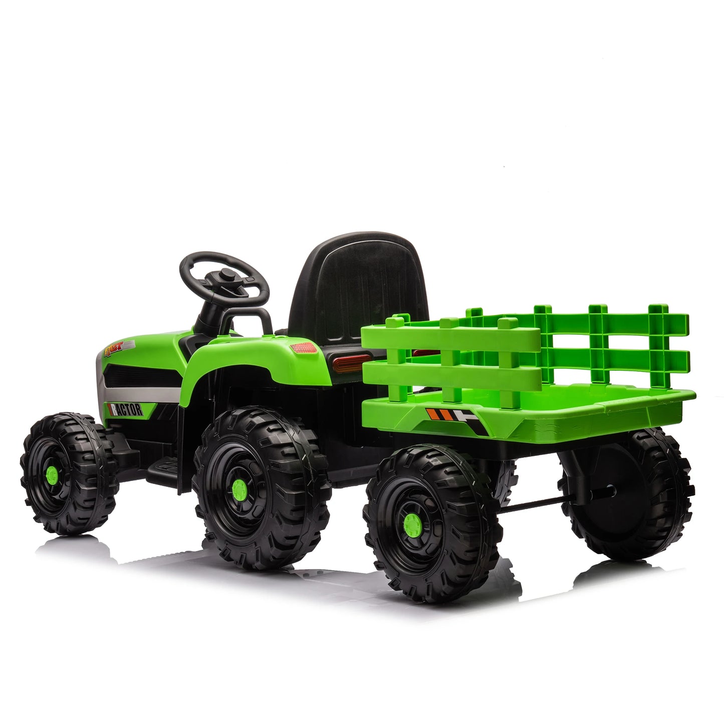 Kids Ride-On Electric Tractor with Trailer