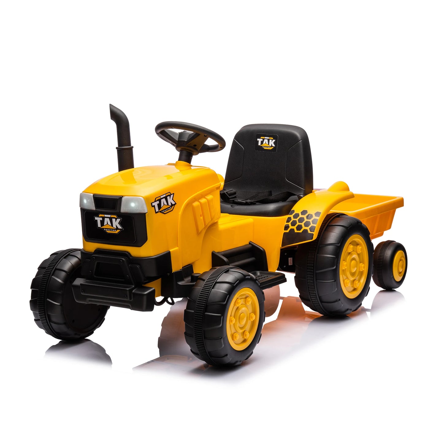 Kids Ride-On Electric Tractor w/Detachable Trailer