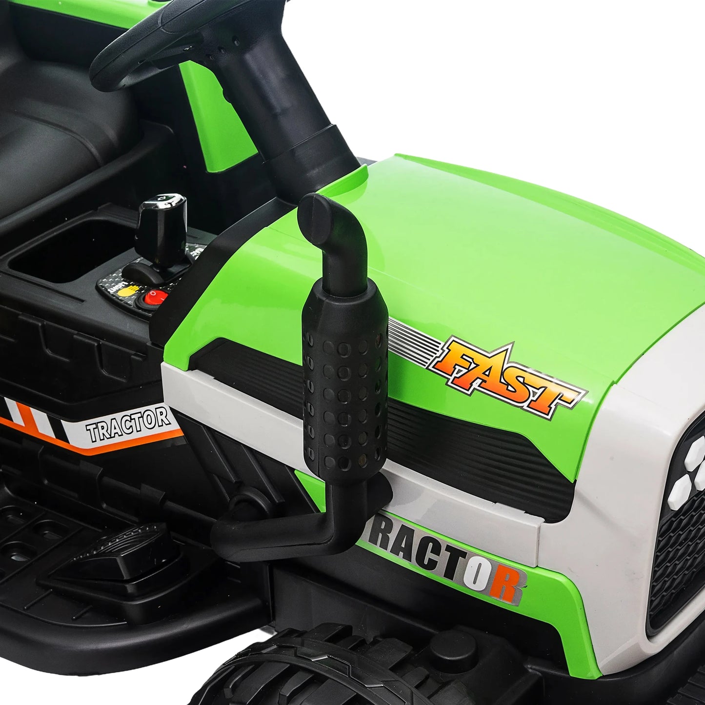 Kids Ride-On Electric Tractor with Trailer